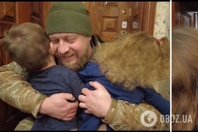 Не бачилися з 24 лютого: мережу зворушило відео емоційної зустрічі прикордонника з дружиною і маленькими дітьми. Відео