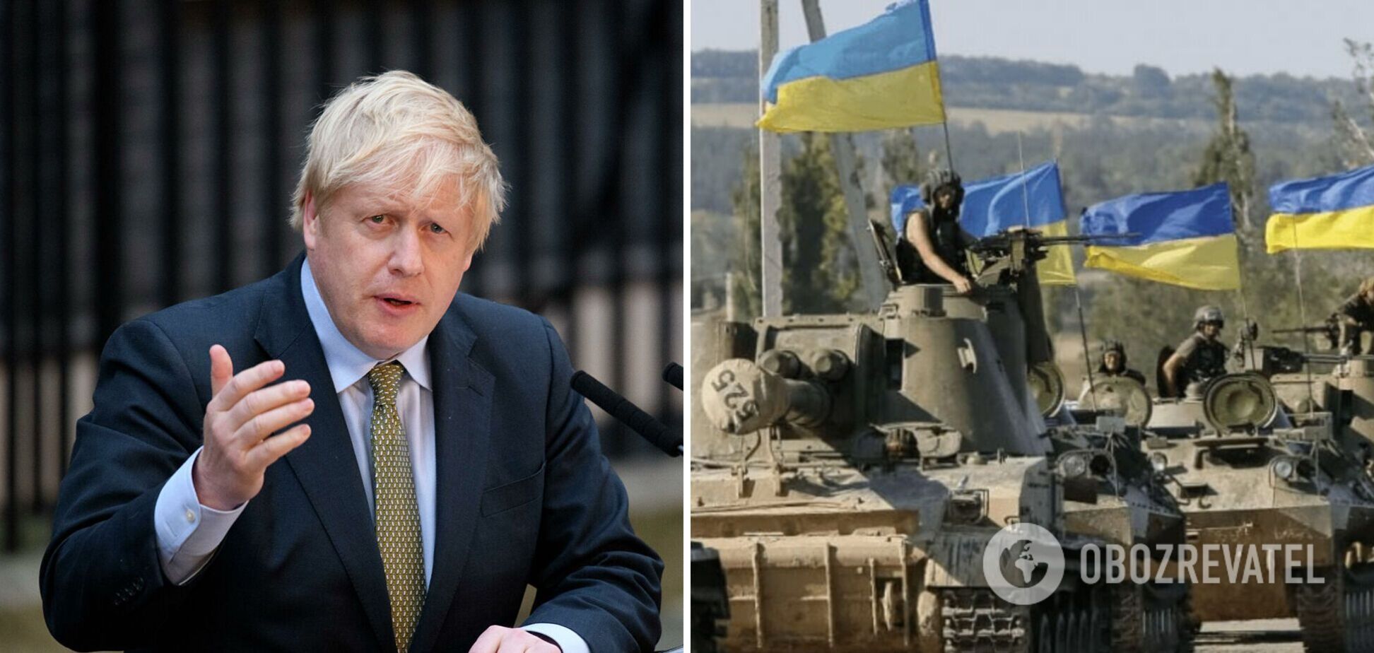 'Я уверен, что украинцы победят': Борис Джонсон произнес речь в поддержку ВСУ. Видео