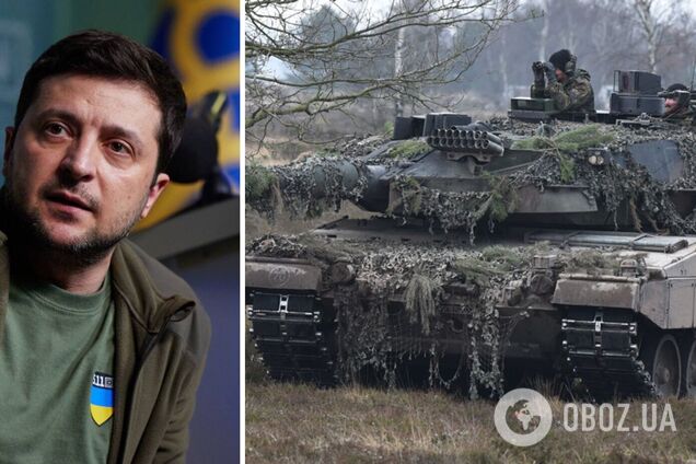 'Нам это нужно сейчас': Зеленский назвал необходимое количество танков для наступления ВСУ. Видео
