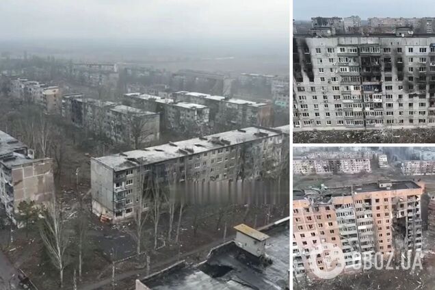 Разрушенный российскими войсками Угледар