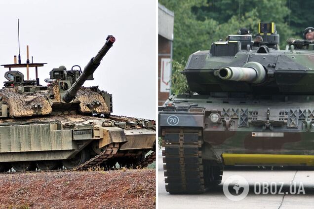 Танки Challenger 2 та Leopard 2