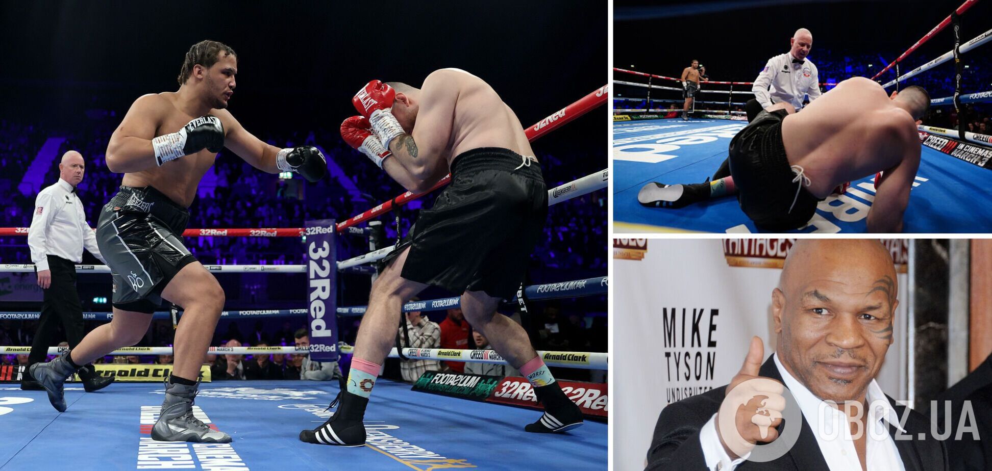 'Новий Майк Тайсон' нокаутом за 15 секунд выиграл дебютный бой в супертяжах. Видео