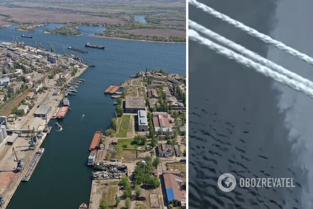 Противник обстрелял порт в городе Херсон