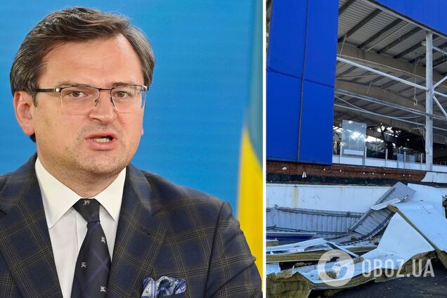 Кулеба показал фото уничтоженной оккупантами арены в Дружковке и пригласил туда чиновников, покрывающих спортсменов РФ