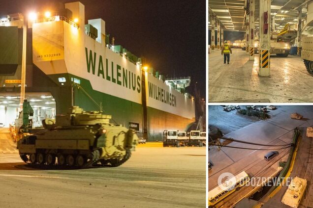 Американские БМП Bradley уже в пути: первая партия из 60 машин следует в Украину. Фото