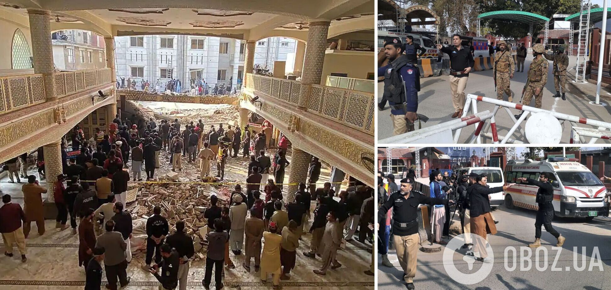 59 загиблих і понад 150 поранених: у Пакистані стався вибух у мечеті під час молитви. Відео