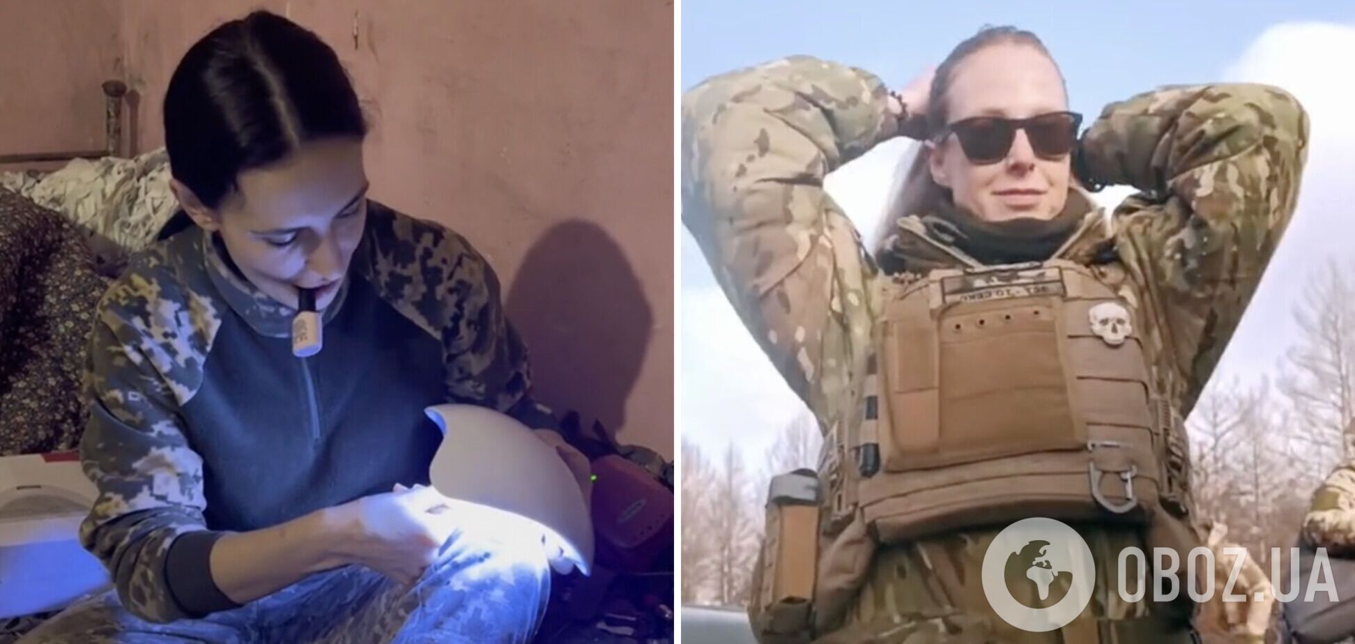 Серветки замість макіяжу, манікюр своїми руками та зачіски наосліп: українські захисниці показали, як доглядають за собою на передовій