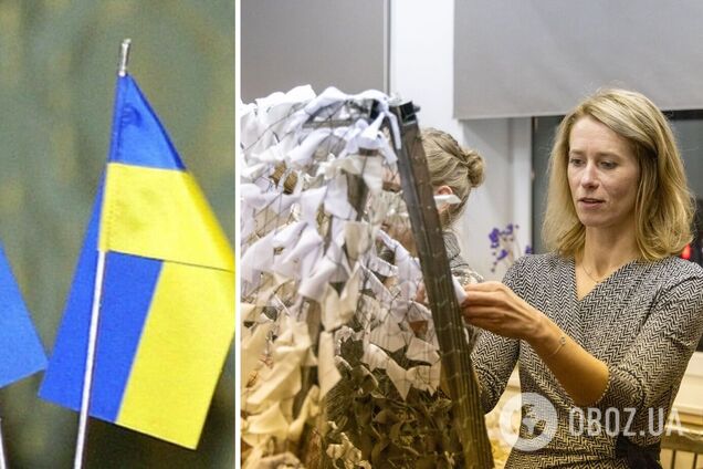 'Кожен може допомогти Україні перемогти': прем'єрка Естонії Каллас взяла участь у плетінні маскувальних сіток для ЗСУ. Фото і відео