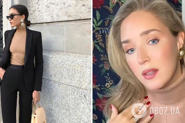 Многие делали это неправильно: сеть покорил модный лайфхак с водолазкой, который позволяет создать стильный образ. Фото