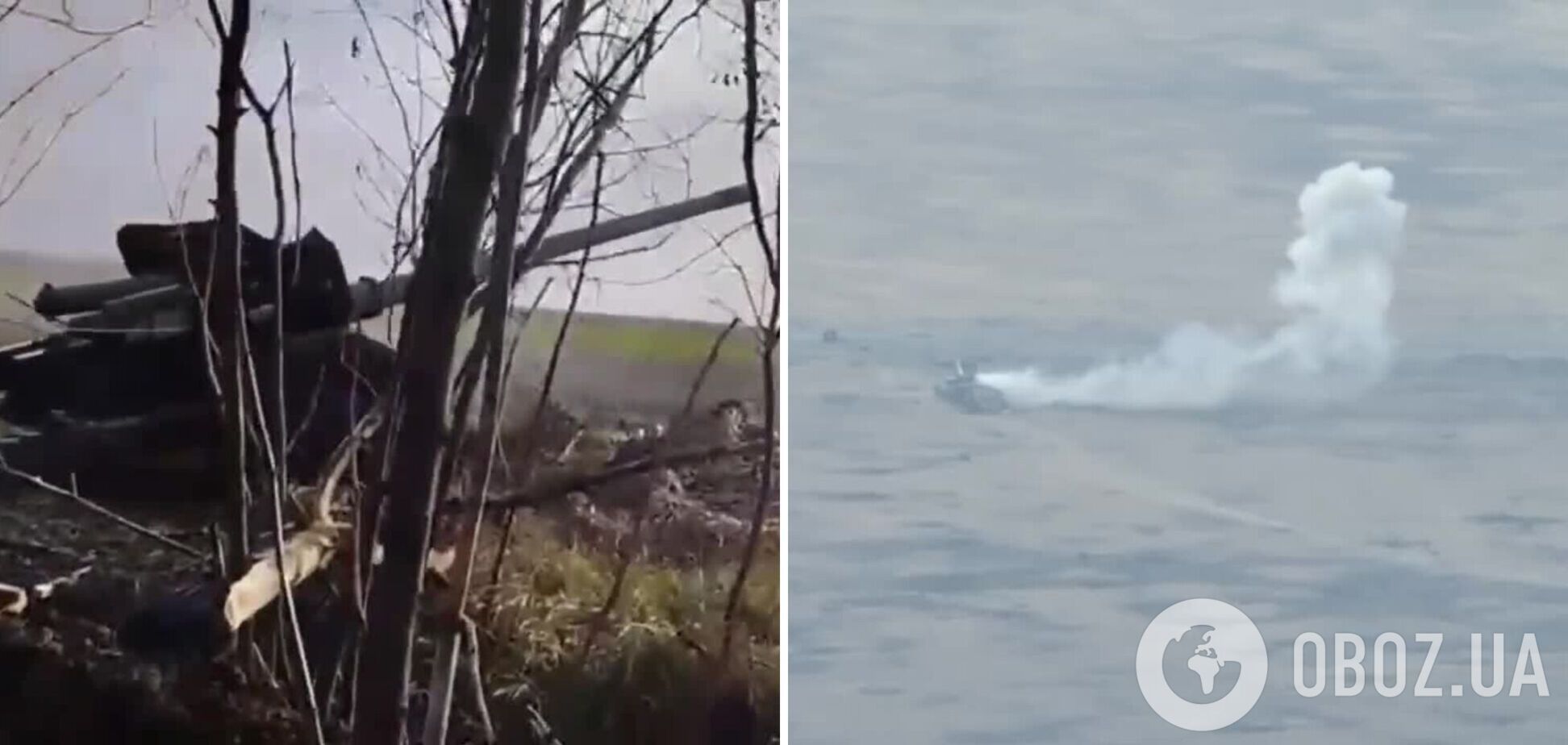Украинские морпехи точным выстрелом уничтожили вражеский танк на Донетчине: момент попал на видео