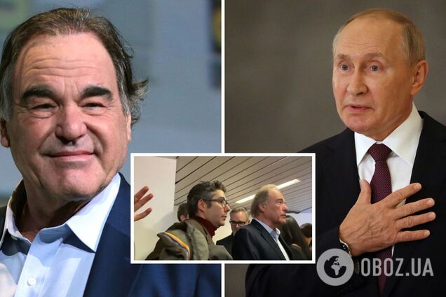 Путинист Оливер Стоун в Давосе убежал после вопроса Залмаева, не стыдно ли ему за фильм о военном преступнике. Видео