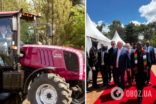 Лукашенко подарував лідеру Зімбабве трактор і заявив, що світ не може розвиватися без Африки. Фото