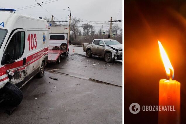 У Кривому Розі швидка з тяжкохворою пацієнткою потрапила у смертельну ДТП: водій легковика не почув сирену. Фото і відео