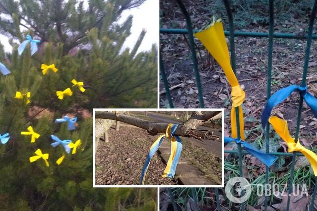 Українські патріоти влаштували акцію на окупованій території Херсонщини