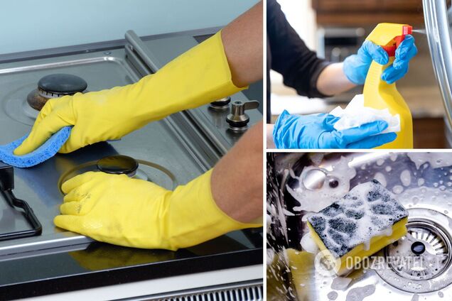 Как легко отчистить кухню от жирного налета