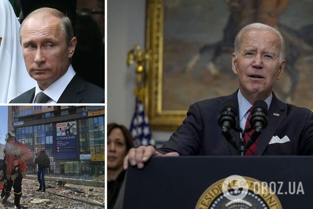 Байден: Путін обстрілював лікарні, дитсадки та церкви 25 грудня і на Новий рік, а зараз хоче передихнути