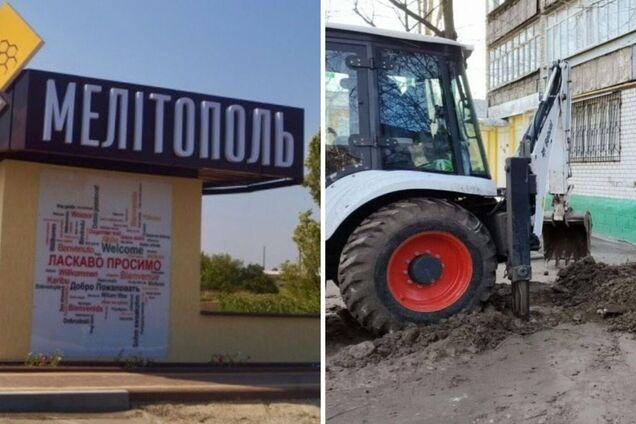 У Мелітополі окупанти почали рити окопи у житлових дворах