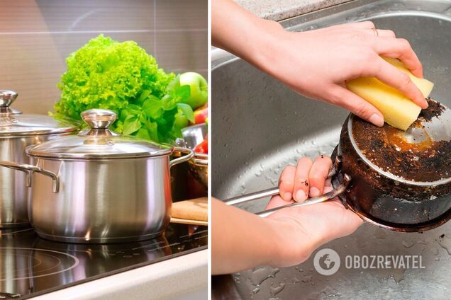 Как отмыть пригоревшие кастрюли: дешевый и быстрый способ