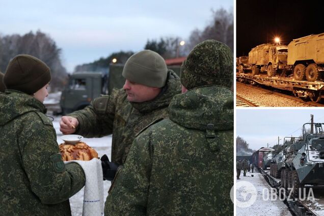 Встречали хлебом-солью: Россия перебросила в Беларусь эшелон с военными и десятки единиц техники. Фото
