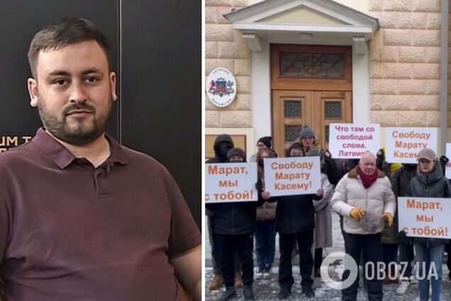 'Досить цькувати російських журналістів': пропагандист Кисельов влаштував пікет в Москві через арешт Марата Касема. Відео