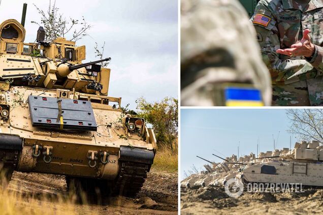 З’явилися перші кадри з українськими воїнами на американських БМП Bradley. Відео