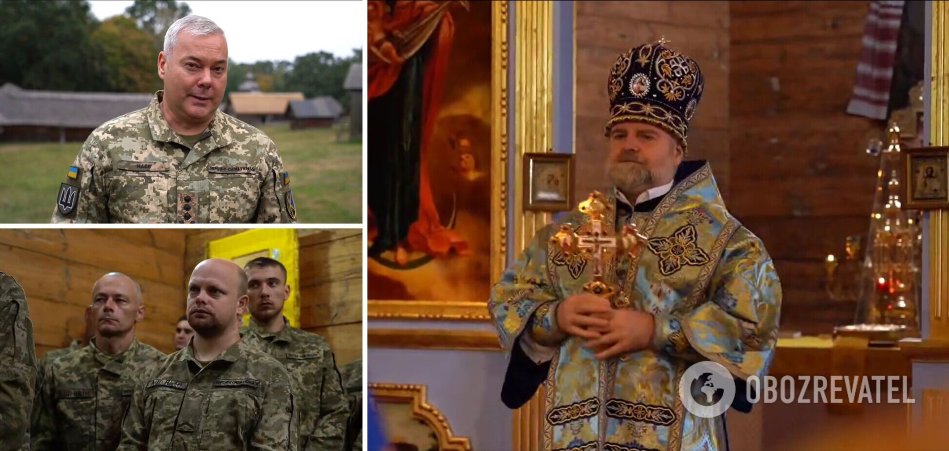 К молитве присоединился генерал-лейтенант Сергей Наев