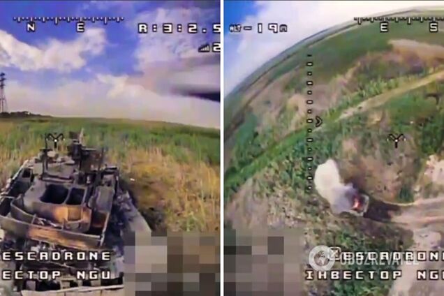 'Щоб вже не стріляв!' Воїни НГУ прицільно знищили російський танк: відео