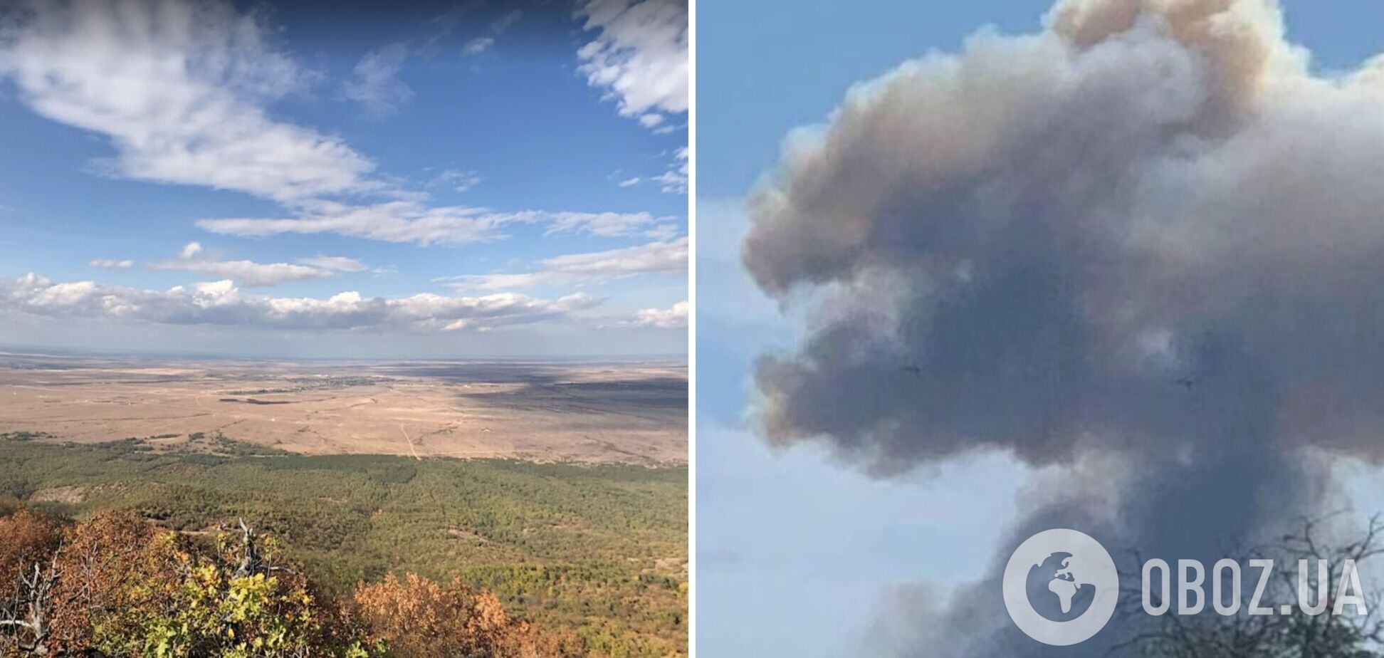 На Старокримському полігоні сталася пожежа недалеко від складів, які раніше зірвали ЗСУ