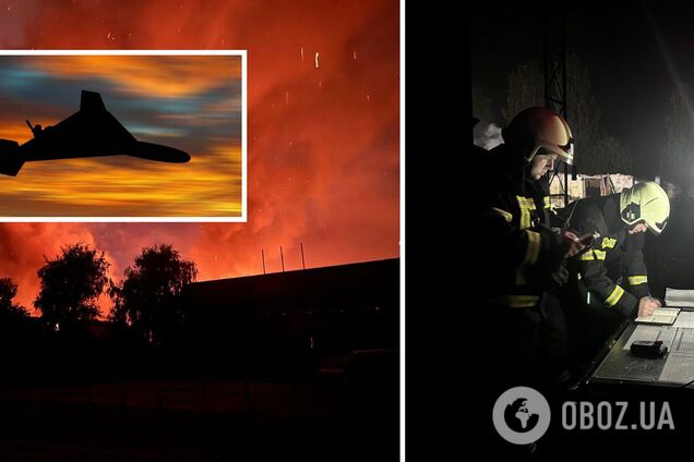 На Черкащині приліт після нічної атаки РФ: загорілися склади із зерном. Фото
