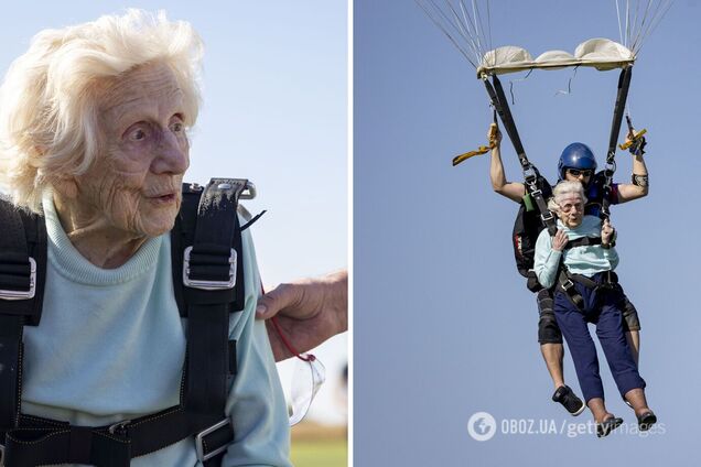 104-летняя Дороти Гофнер умерла после прыжка с парашютом: несколько дней назад она установила мировой рекорд