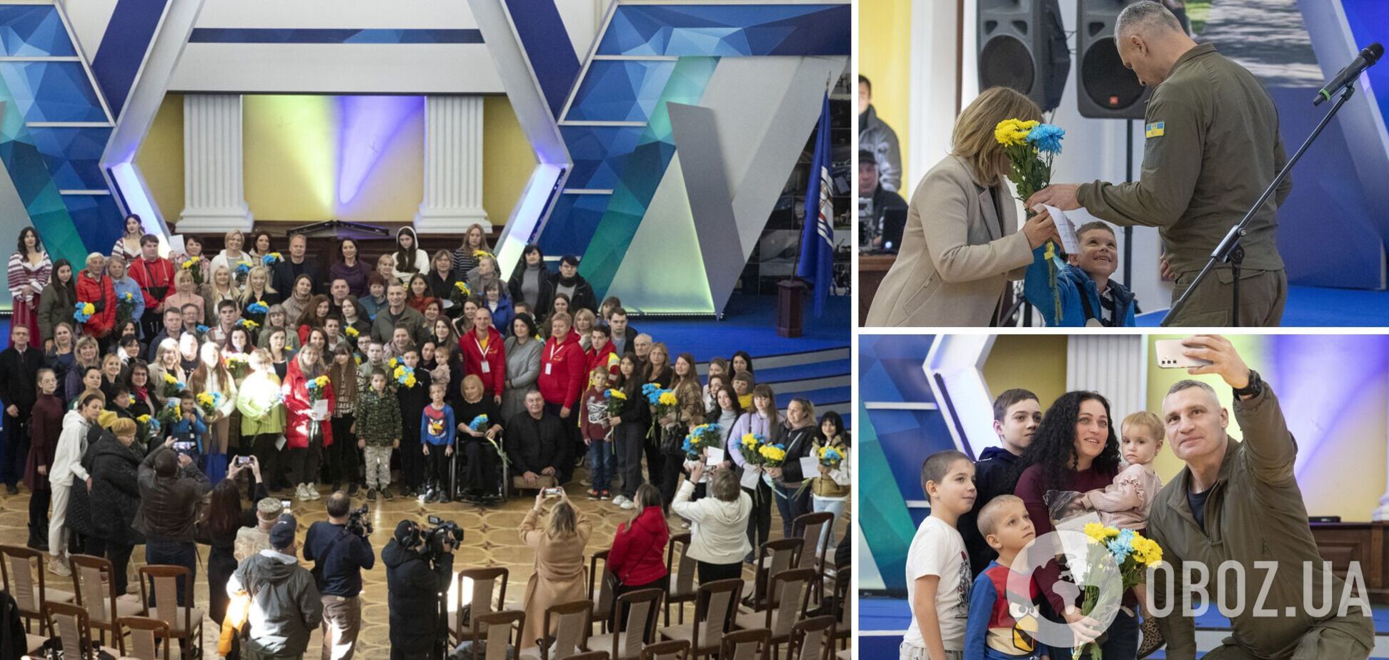 Кличко вручил переселенцам ордера на квартиры для временного проживания в Киеве