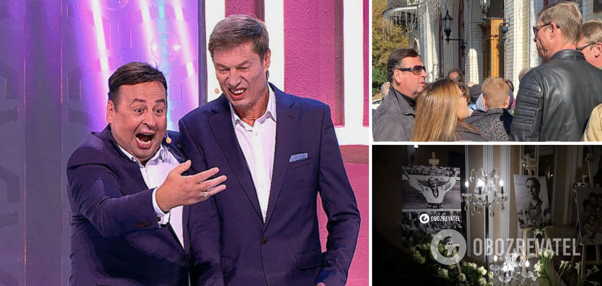 На прощанні з Ніною Матвієнко засвітилися скандальні 'Кролики' Володимир Данилець і Володимир Мойсеєнко, які підтримують Росію