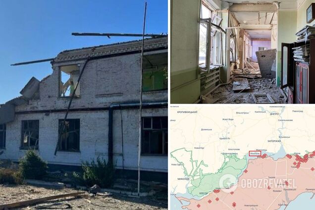 Війська РФ ударили по гімназії в Нікополі та вбили чотирьох людей. Фото й відео