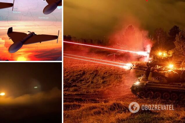 Россия ночью атаковала Украину 33 'Шахедами': силы ПВО сбили 28 дронов