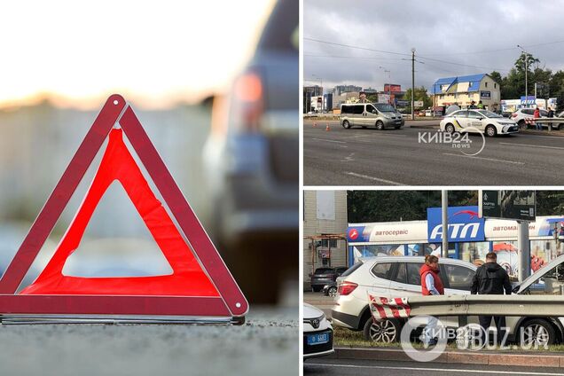 На Кільцевій дорозі зіткнулись три автомобілі