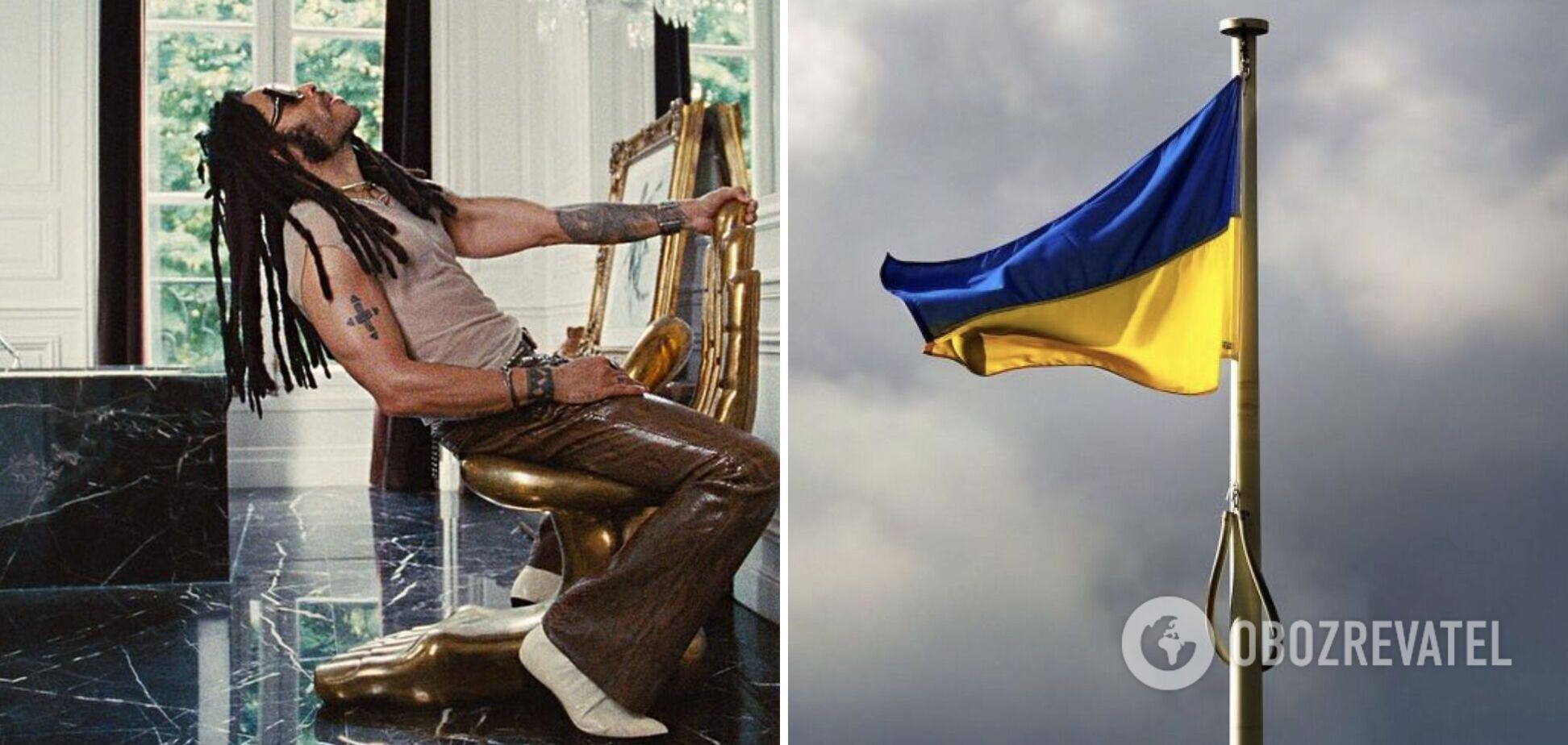 Рок-звезда Ленни Кравиц назвал себя украинцем после съемок в клипе Тани Муиньо