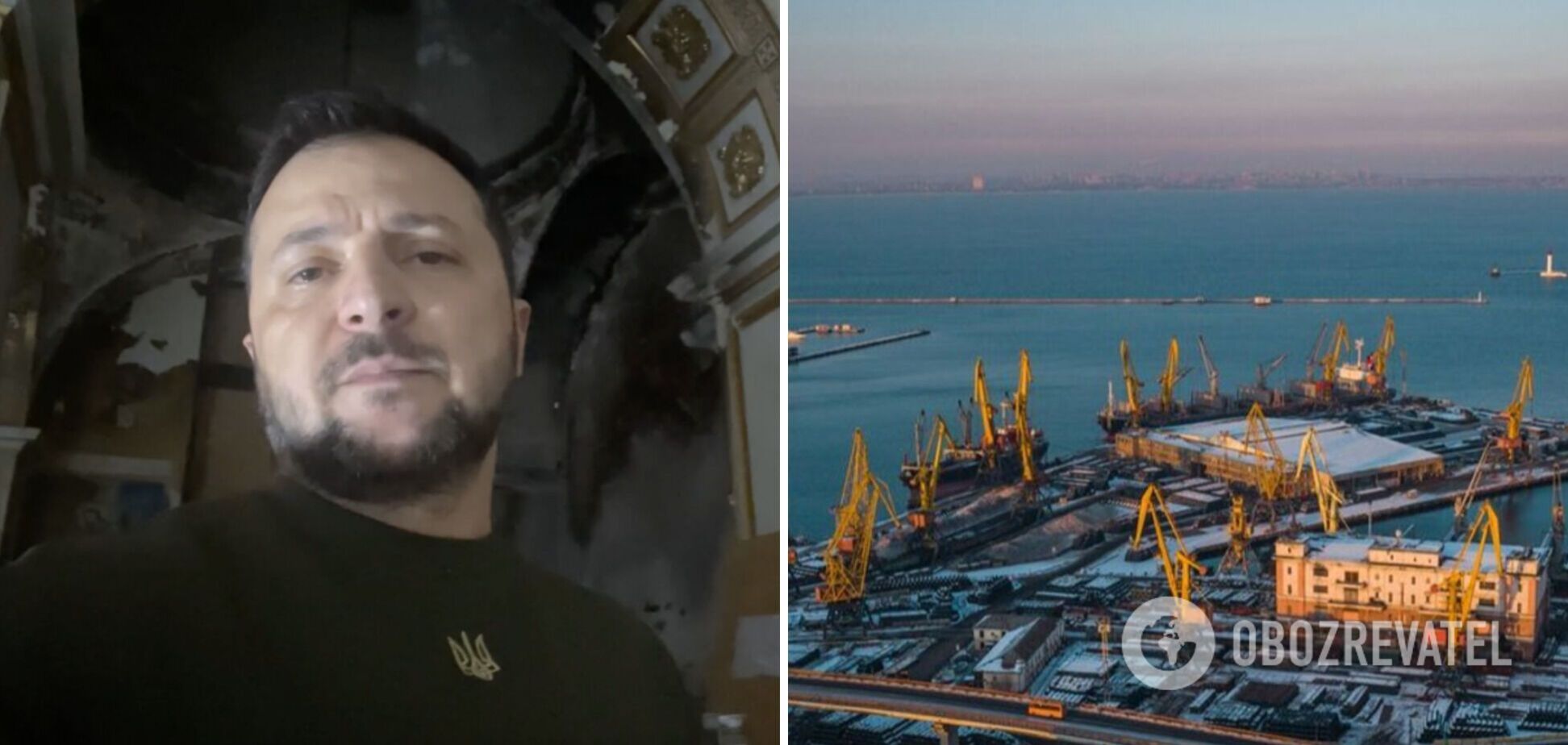 'Украина – гарант продовольственной безопасности': Зеленский проконтролировал систему защиты одесских портов от атак России. Видео