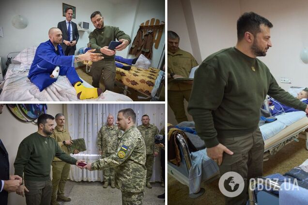 Зеленський на Одещині відвідав шпиталь, у якому лікуються поранені воїни, і нагородив медиків. Фото і відео