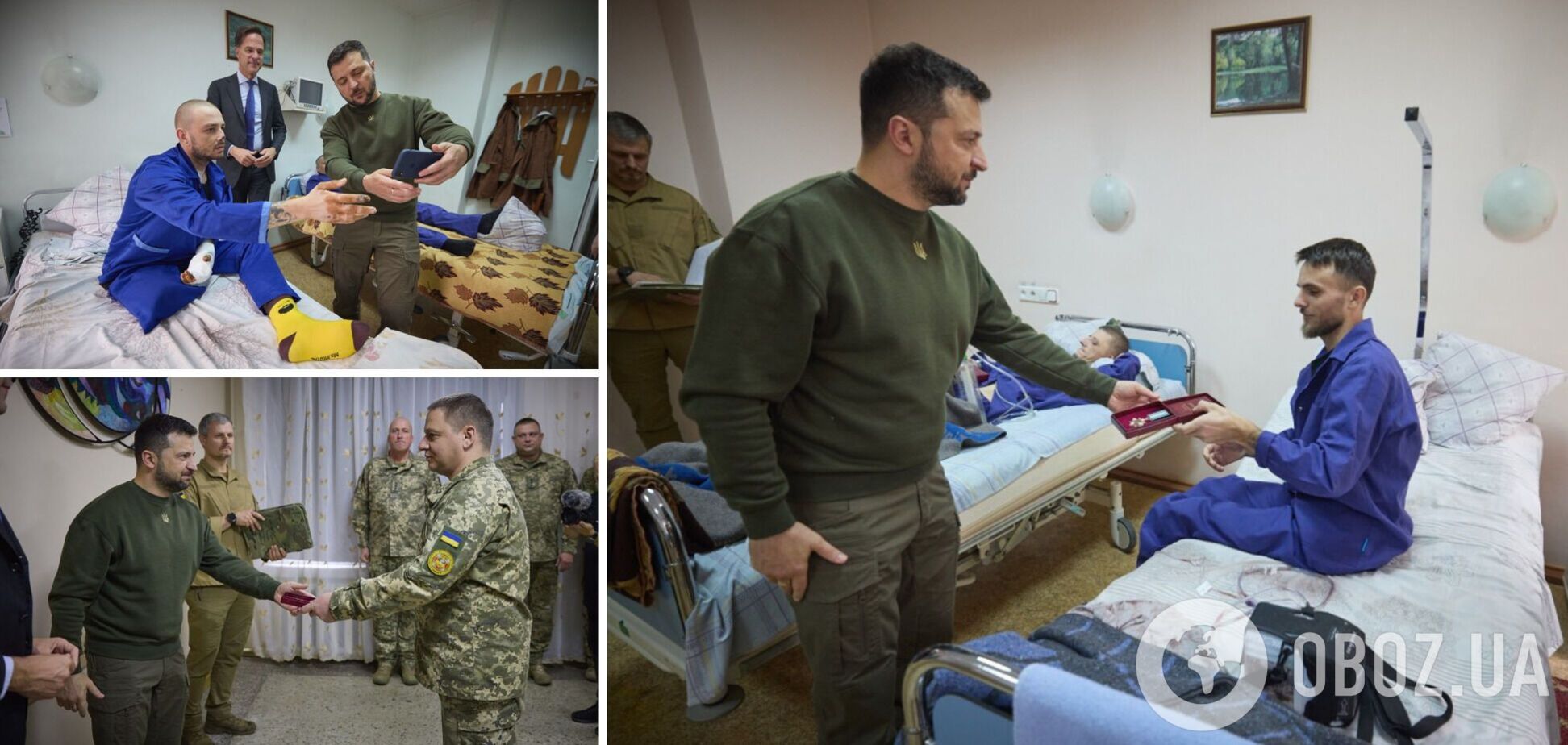 Зеленский в Одесской области посетил госпиталь, в котором лечатся раненые воины, и наградил медиков. Фото и видео