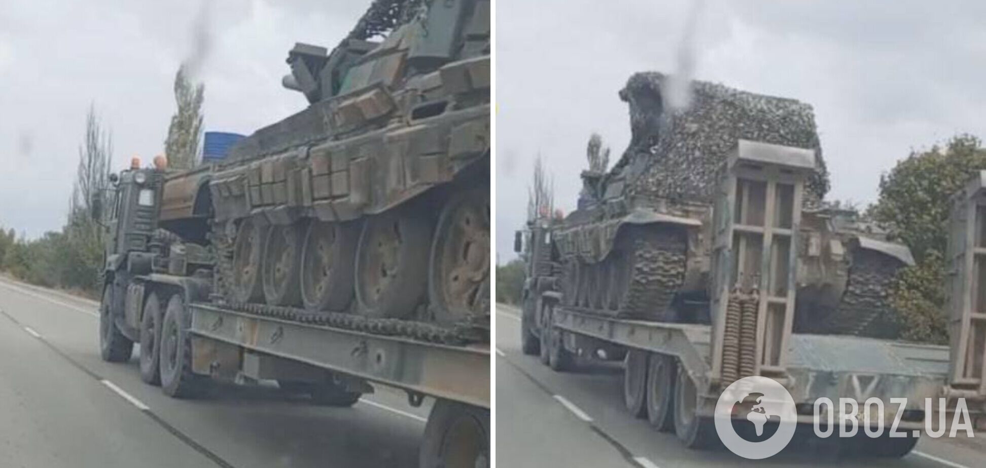 Партизаны 'Атеш' зафиксировали опрокидывание военной техники РФ из Крыма в Херсонскую область. Видео