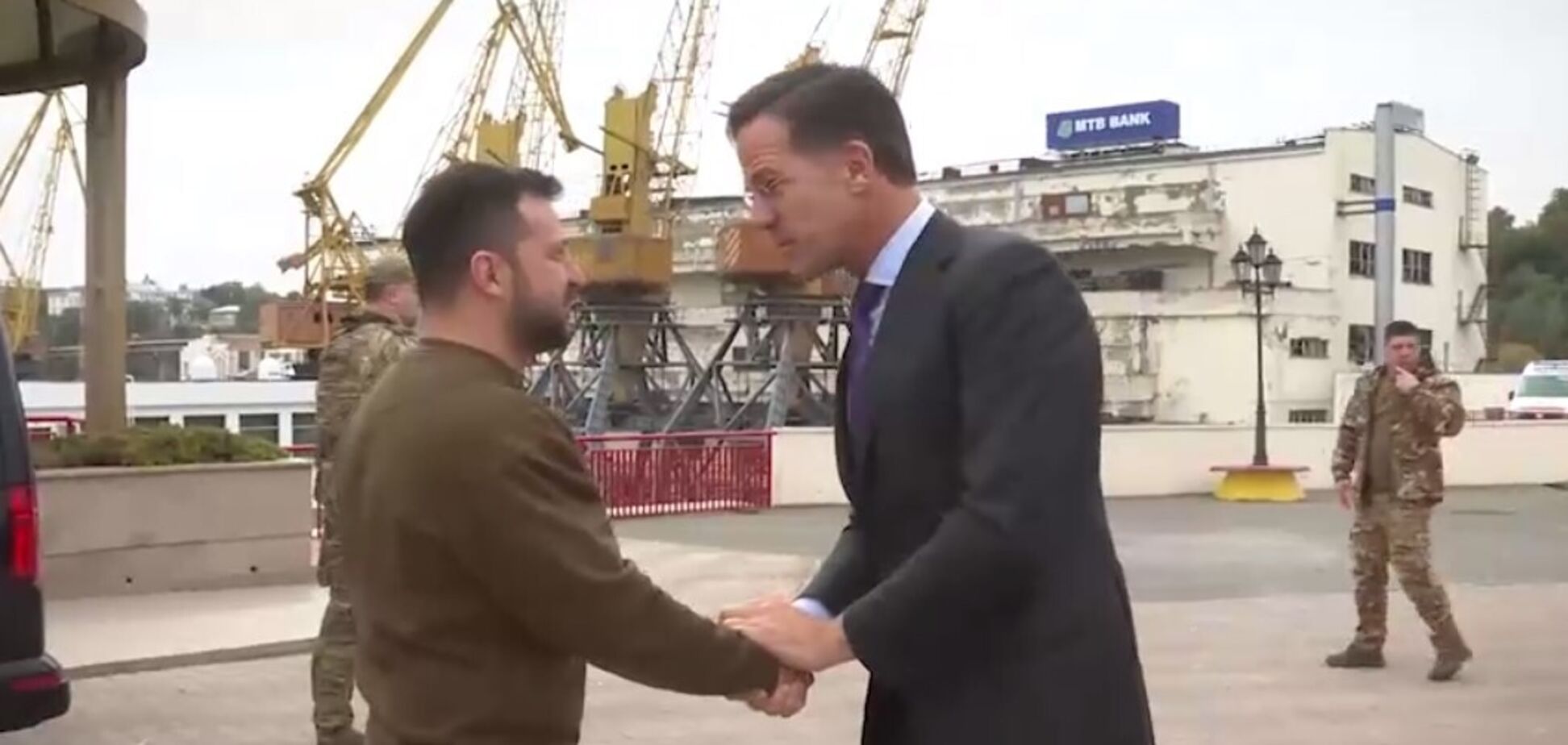 Зеленский в Одессе встретился с премьером Нидерландов Рютте