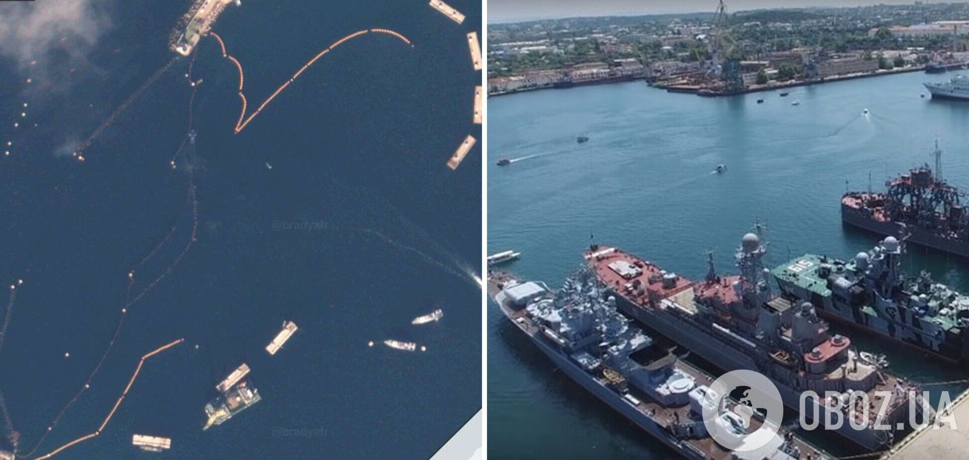 Захисний бар'єр прорвано: у мережі з'явився свіжий супутниковий знімок загороджень на вході до Севастопольської бухти