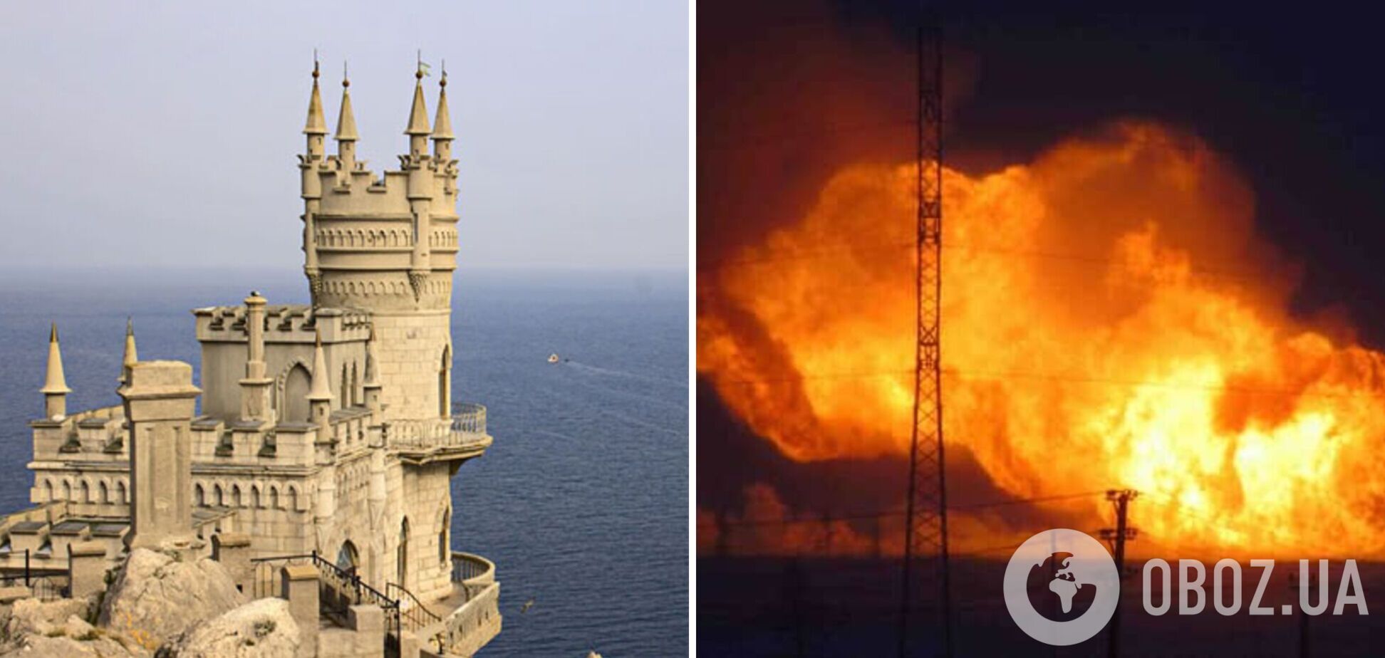 В оккупированном Крыму пожары: горят газопровод вблизи Симферополя и дамба с переправой через Сиваш на Херсонщину