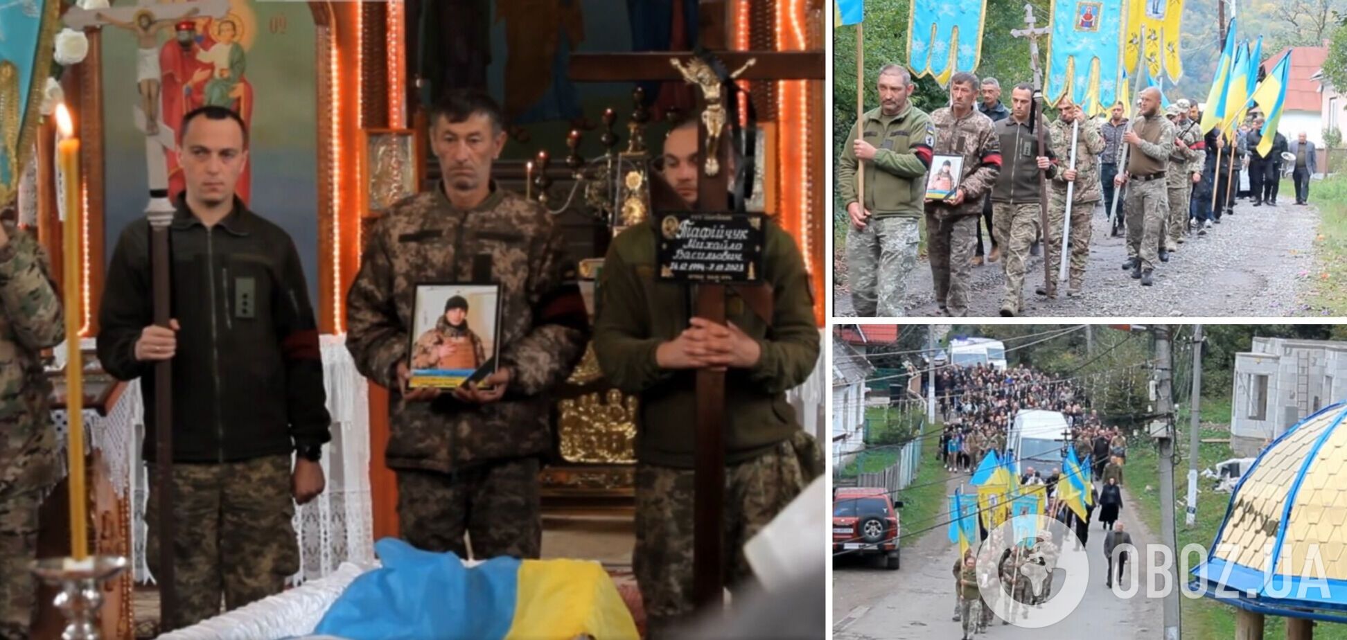 Отдал жизнь за свободу Украины: на Раховщине провели в последний путь погибшего героя Михаила Тафийчука. Фото и видео