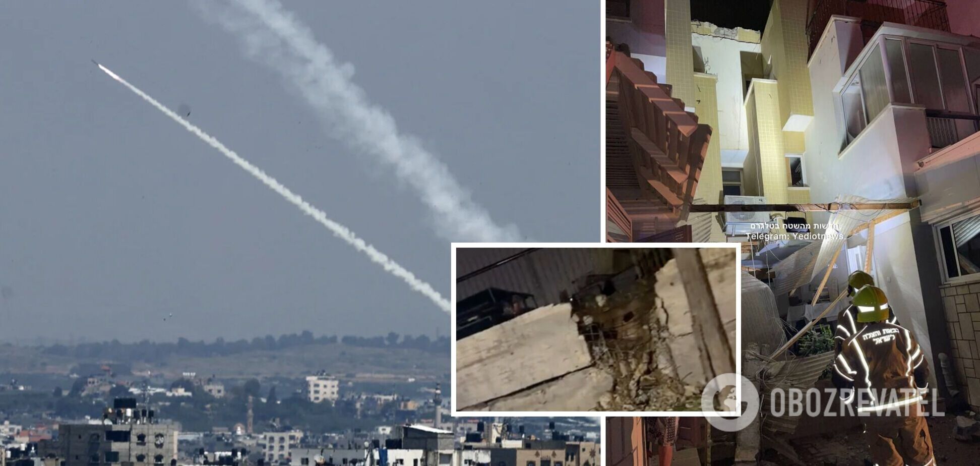 ХАМАС обстріляв ракетами околиці Тель-Авіва і Ашкелон. Відео