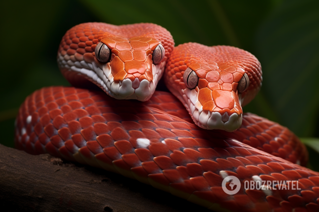 У США з‘явилася на світ двоголова змія: який вигляд має унікальна істота. Фото