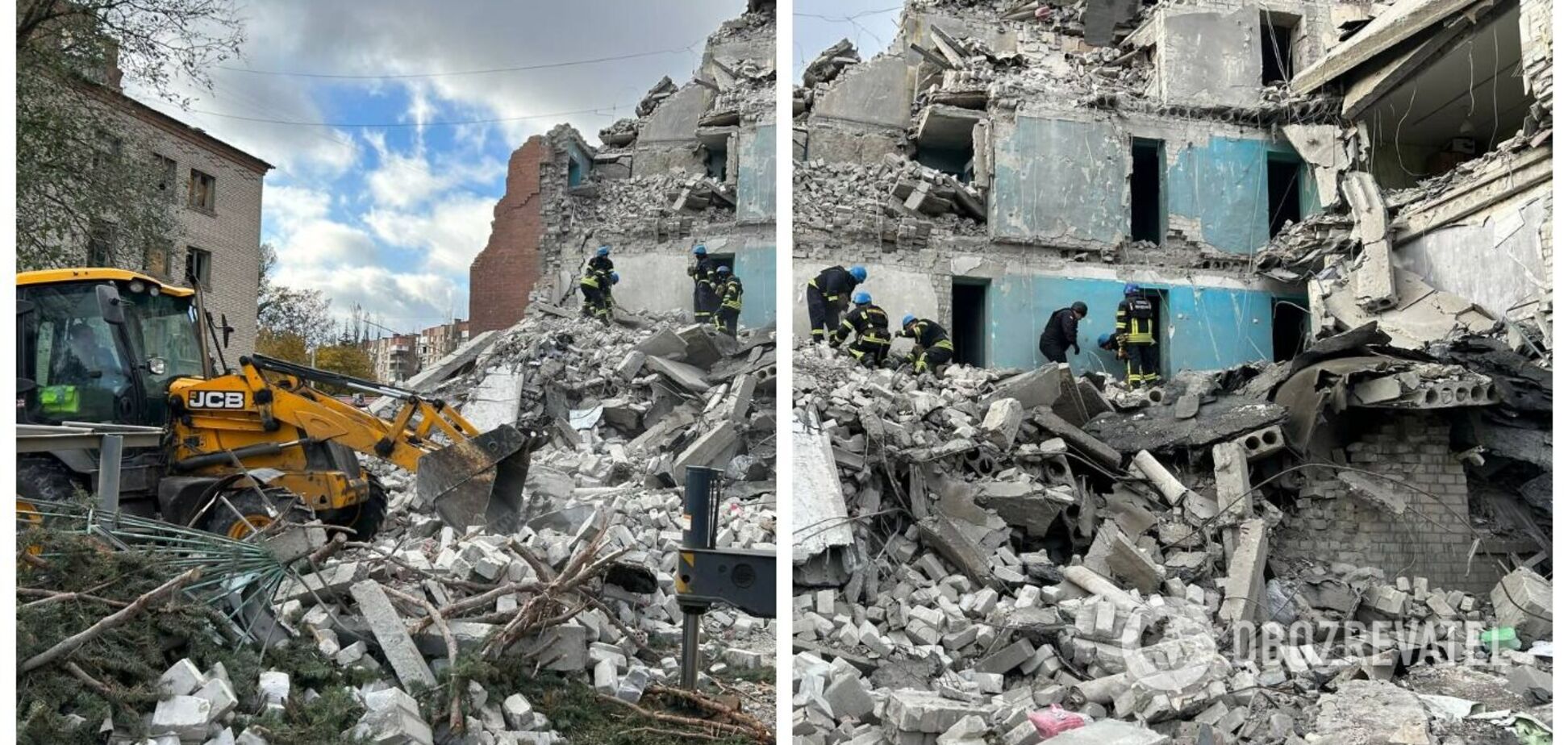 Оккупанты нанесли удар по общежитию в Славянске: под завалами находятся люди. Фото и видео