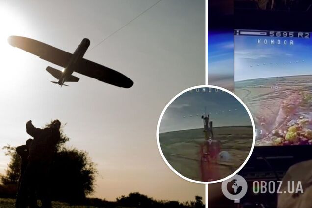 На Купянском направлении нацгвардейцы дроном уничтожили вышку РЭБ россиян: эффектное видео