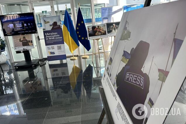'Украина: журналисты в зонах боевых действий': в Брюсселе заработала фотовыставка НСЖУ