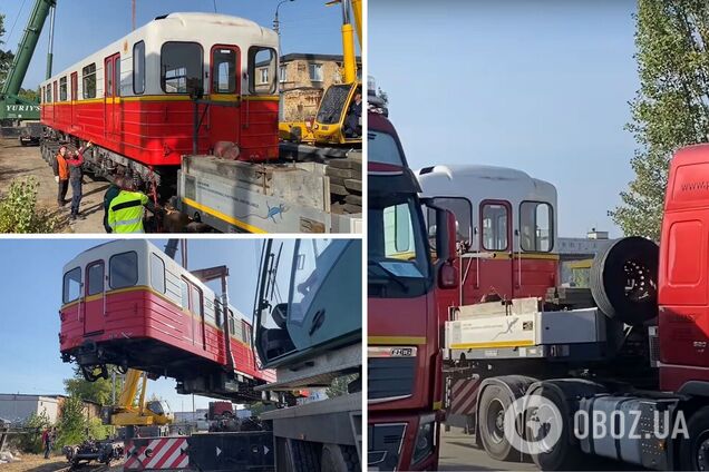 В Киев привезли 12 вагонов варшавского метро